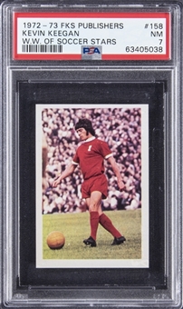 1972-73 FKS Publishers "Wonderful World Of Soccer Stars" #158 Kevin Keegan Rookie Card - PSA NM 7